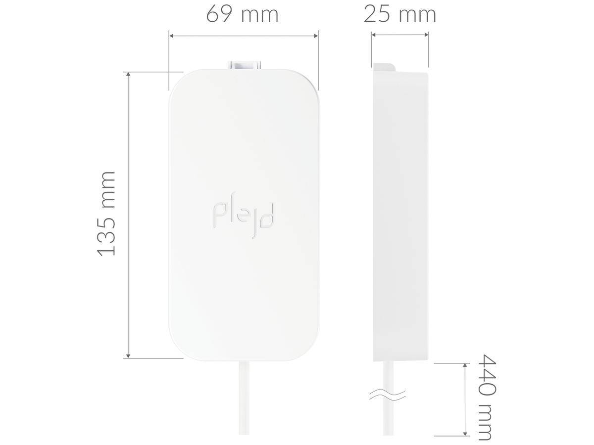 Klemmengehäuse Plejd CTN-02 Linect ↔ C7 230VAC 0.44m weiss