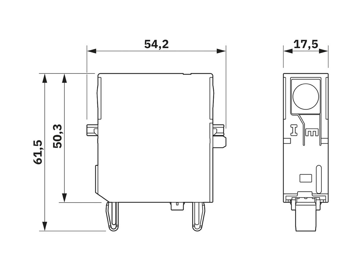 PV-Kombiableiter-Einsatz PX VAL-SPP-T1-1000DC-PV-P DC 1L 1000V 1TE