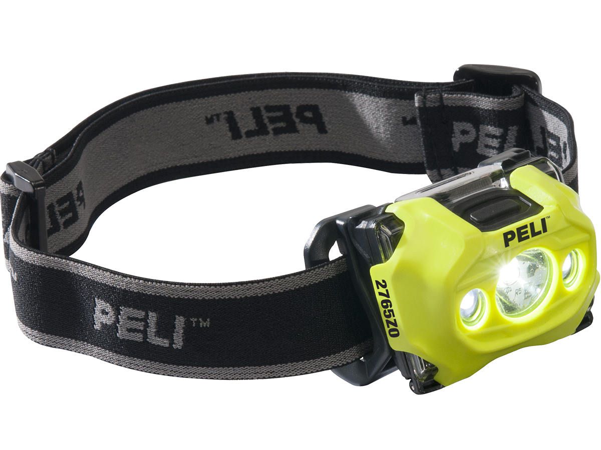 LED-Stirnlampe PELI 2765Z0 ATEX - Zone 0, gelb, IP54, 141lm.