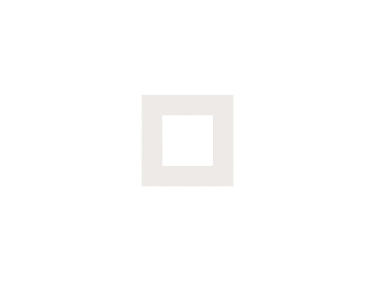 Abdeckrahmen Niko Pure steel 83×83mm lackiert weiss