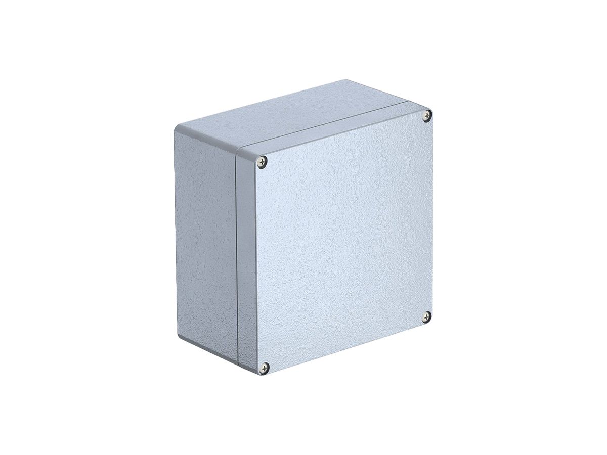 Leergehäuse BET Mx SGR 160×160×90mm Alu IP66 silbergrau