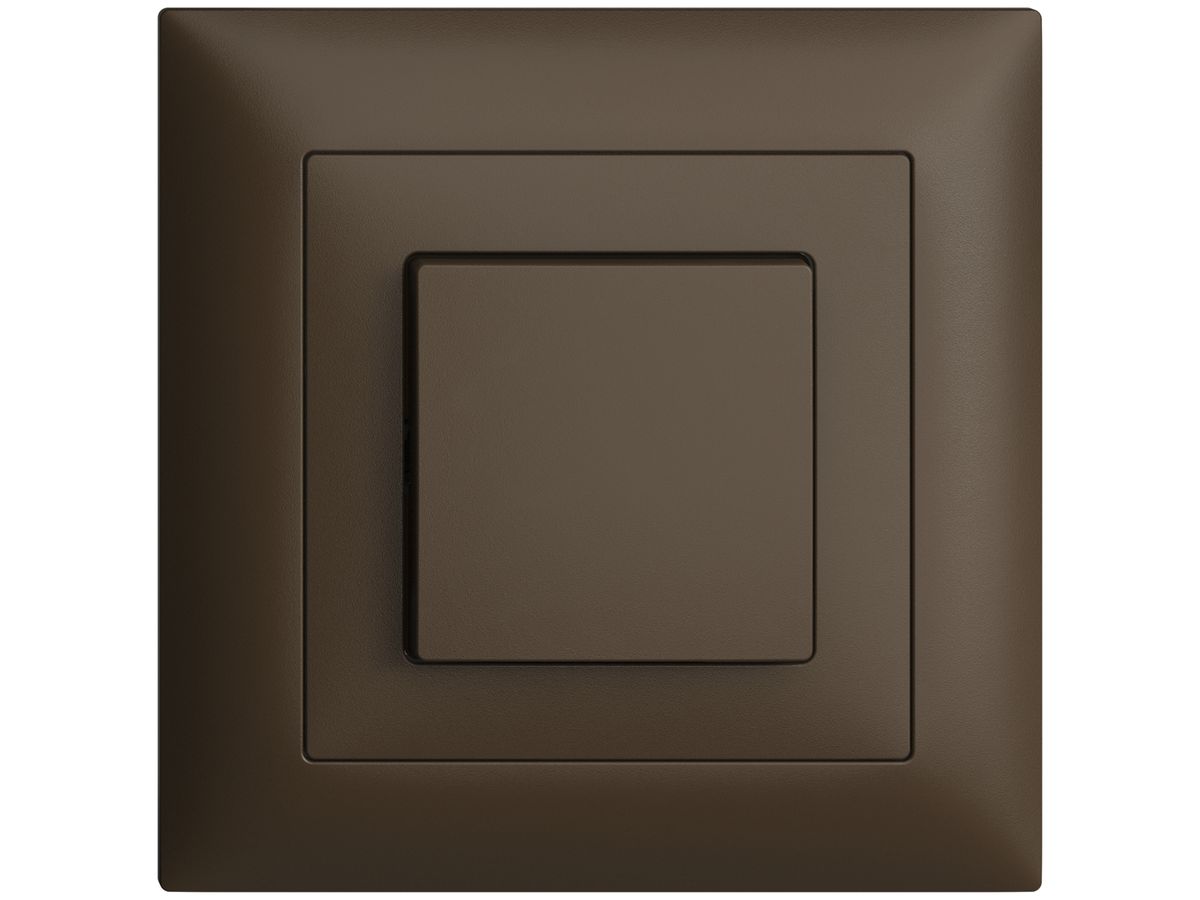 UP-Frontset EDIZIOdue coffee 88×88mm mit Seitenlinse