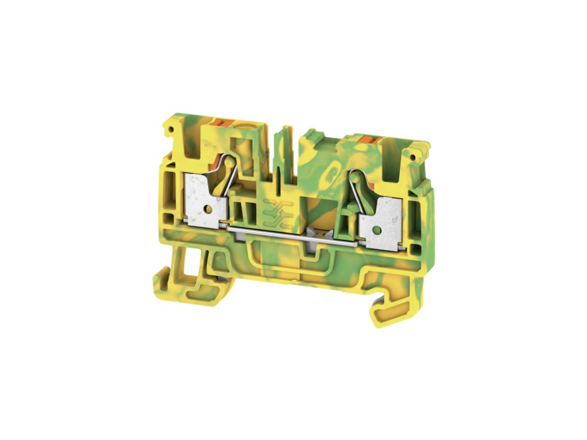 Schutzleiter-Reihenklemme Weidmüller A2C PUSH IN 4mm² grün-gelb