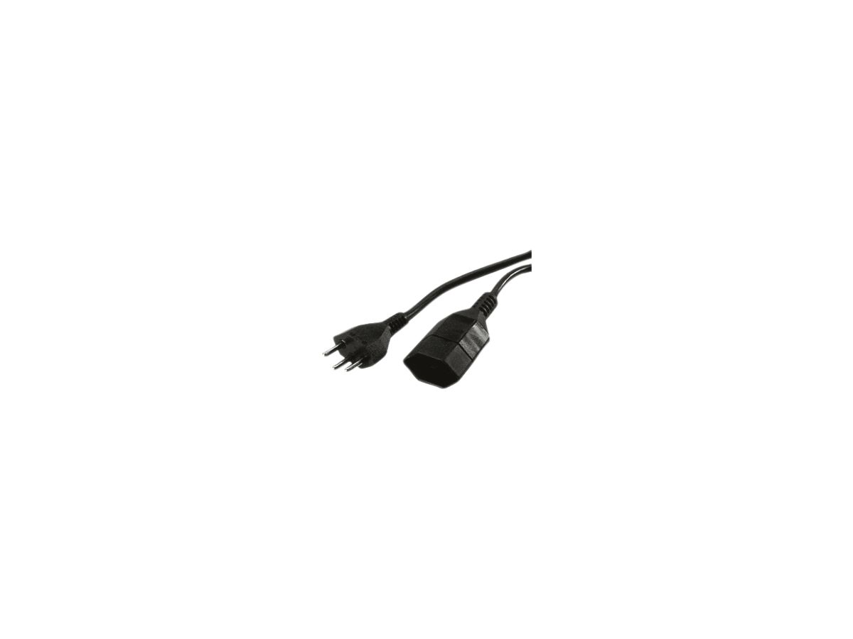 Verlängerungskabel ELBRO PVC 10A 230V 3×1mm² Typ 12/Typ 13 5m schwarz