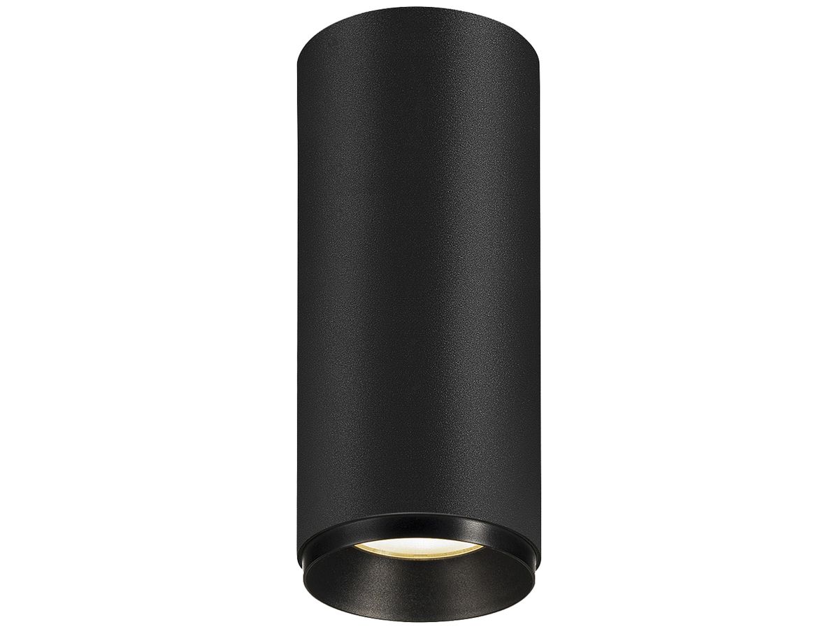 LED-Deckenleuchte SLV NUMINOS S PHASE 11W 1020lm 3000K 24° Ø65×162mm schwarz