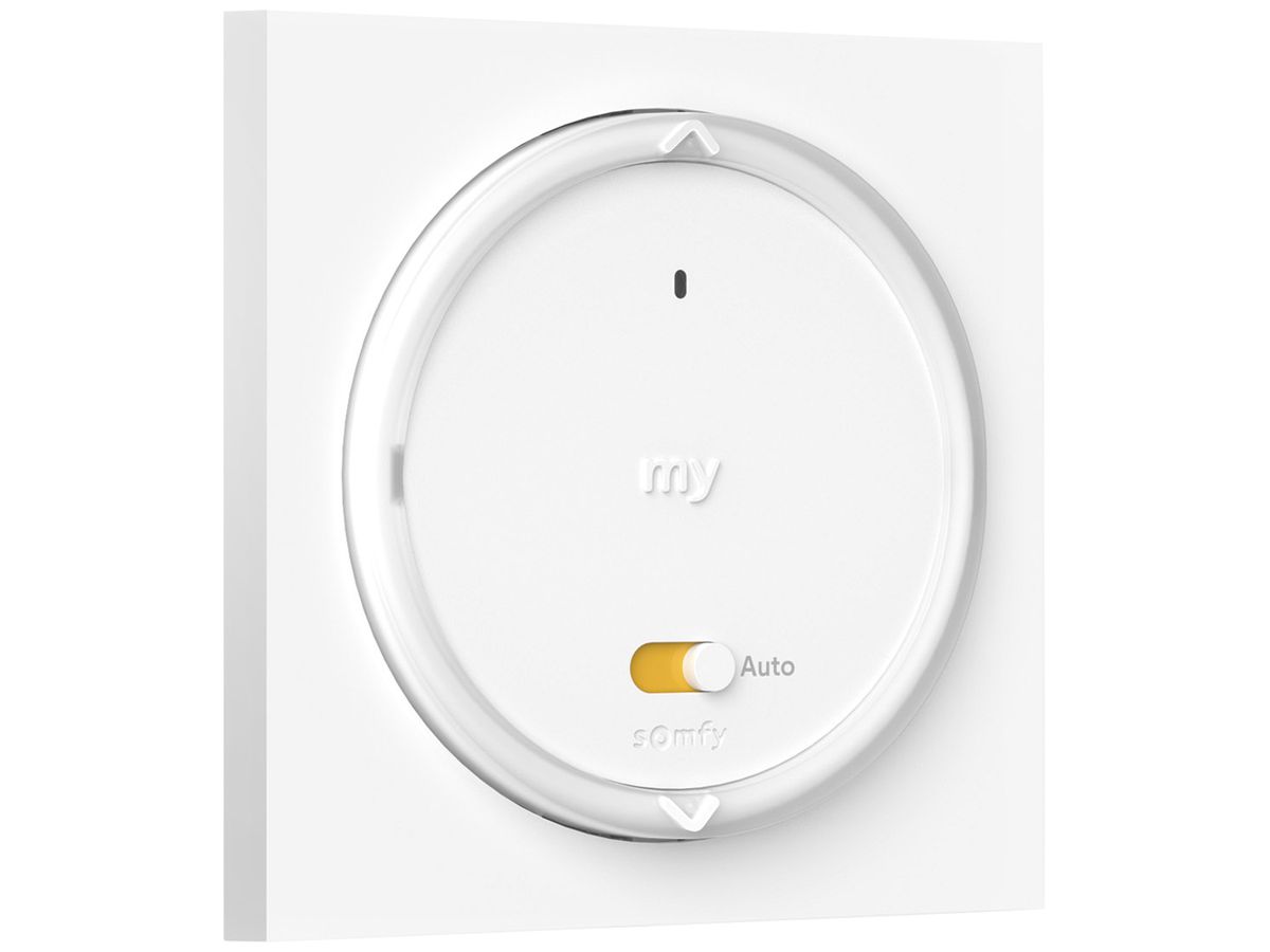 Wandsender Somfy Amy 1A/M Mode io 1-Kanal mit Rahmen weiss