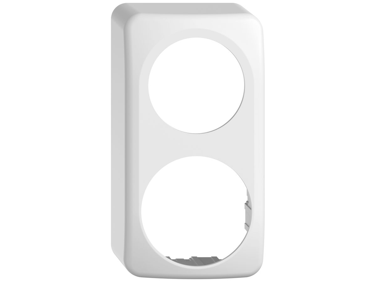 AP-Kappe STANDARDdue SNAPFIX® für QX.CO.54-Apparate 1×Ø50mm und 1×Ø58mm ws