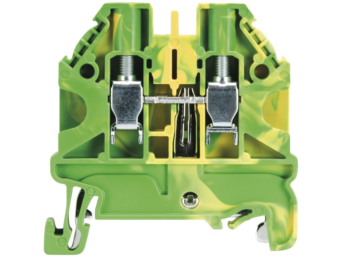 Schutzleiter-Reihenklemme WT 0.14…6mm² 2×Schraub.1 Et.Schiene TH35/G32 gn/gb