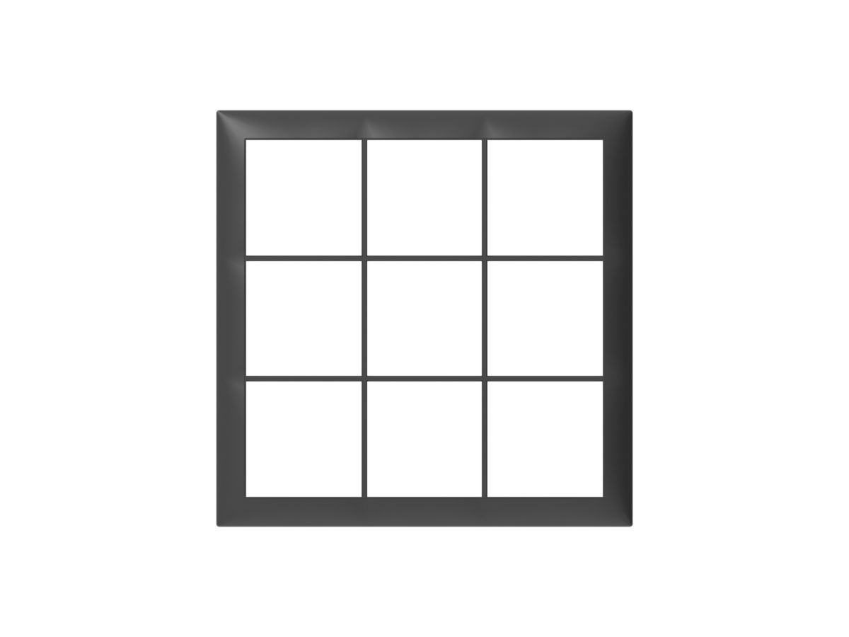 Abdeckrahmen SIDUS 3×3 anthrazit