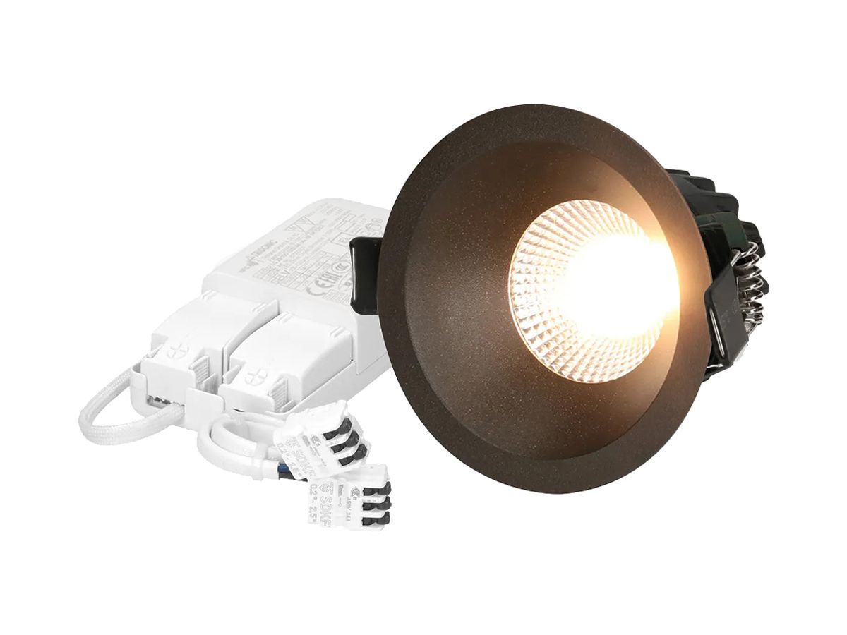 EB-LED-Spot maxLUCE ATMO 68 6.2W 700lm 3000K DALI DIM Ø79mm schwarz