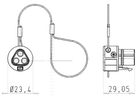 Verschlussstück Wieland RST, für Stecker RST20i3/2, schwarz