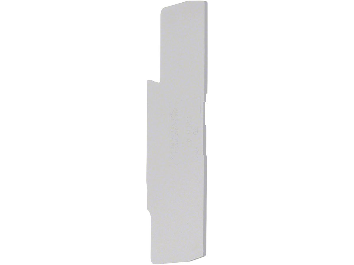 Abschlusswand Hager für KYA04LH4, KYA04HIB L-Klemmen 4mm² grau