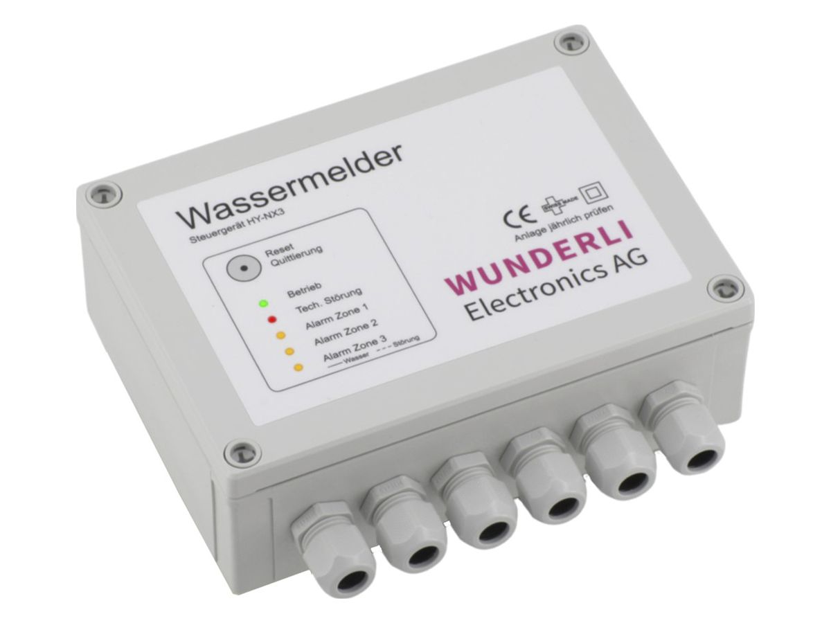 Steuergerät für Wassermelder 3 Zonen HY-NX3 230VAC 2U 250V/10A