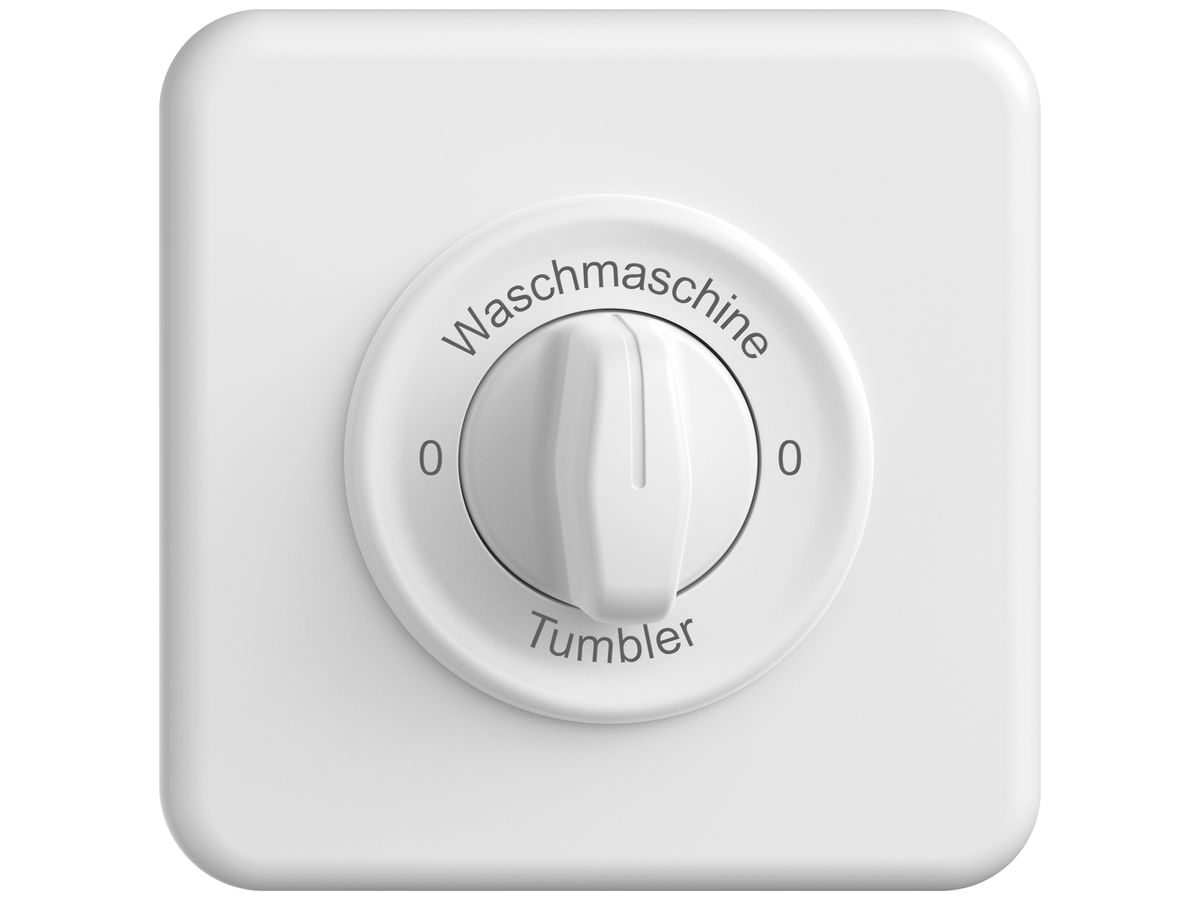 UP-Montageset STANDARDdue SNAPFIX® f.Drehschalter m.Griff 0-Wasch-0-Tumb ws