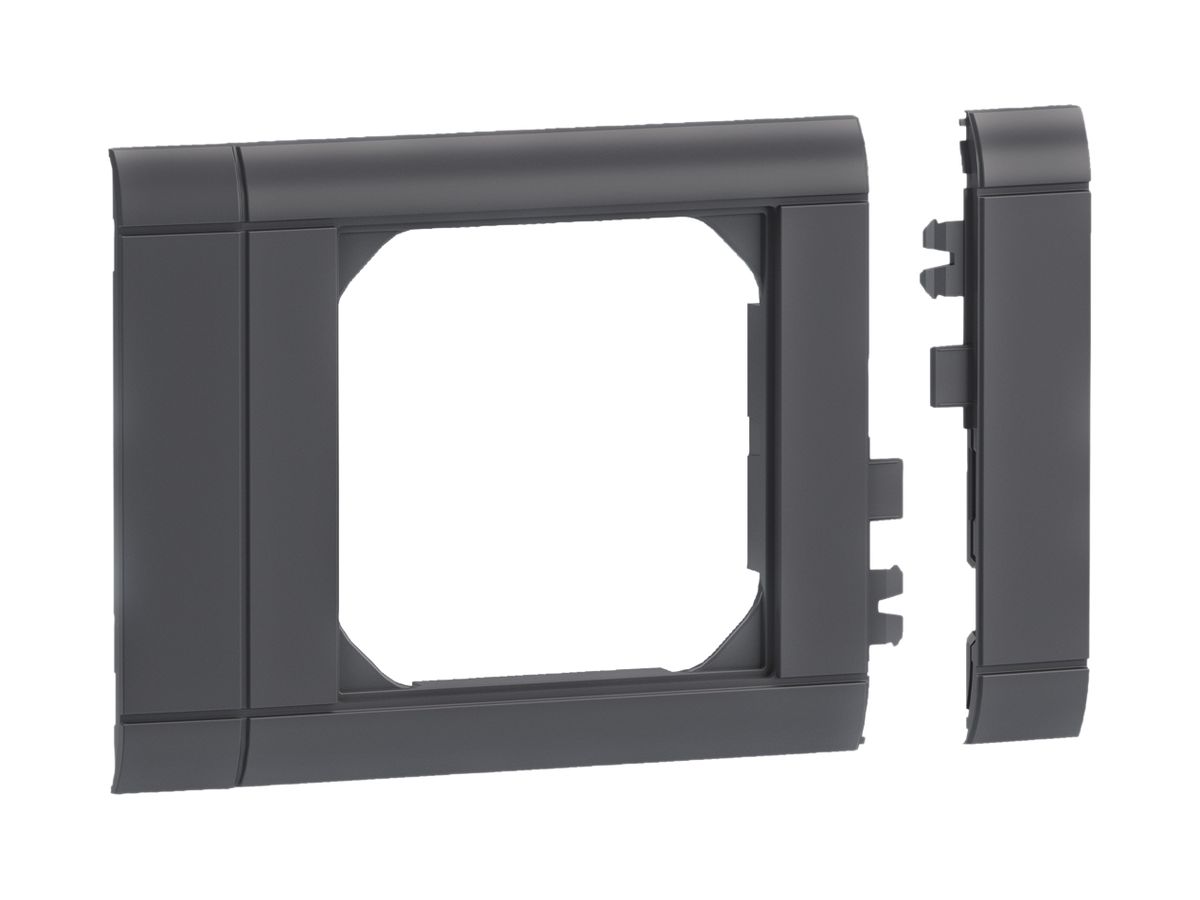 Rahmenblende tehalit CH modular halogenfrei, 80mm, schwarz