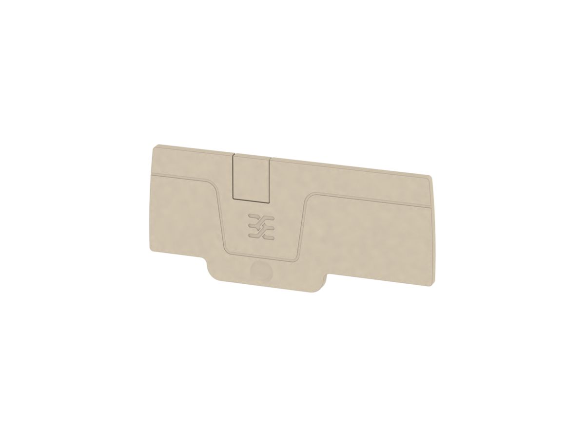 Abschlussplatte Weidmüller A-Reihe AEP 3C 4 71.9×2.1mm, beige