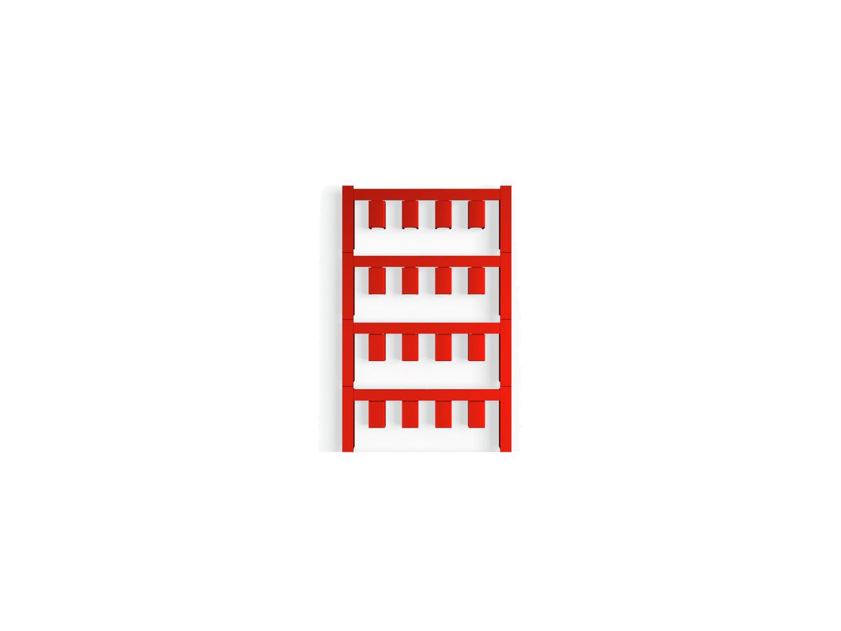Leitermarkierer Weidmüller MultiCard SF für Ø4.7…7.4mm 12×7.4mm PA66 rot
