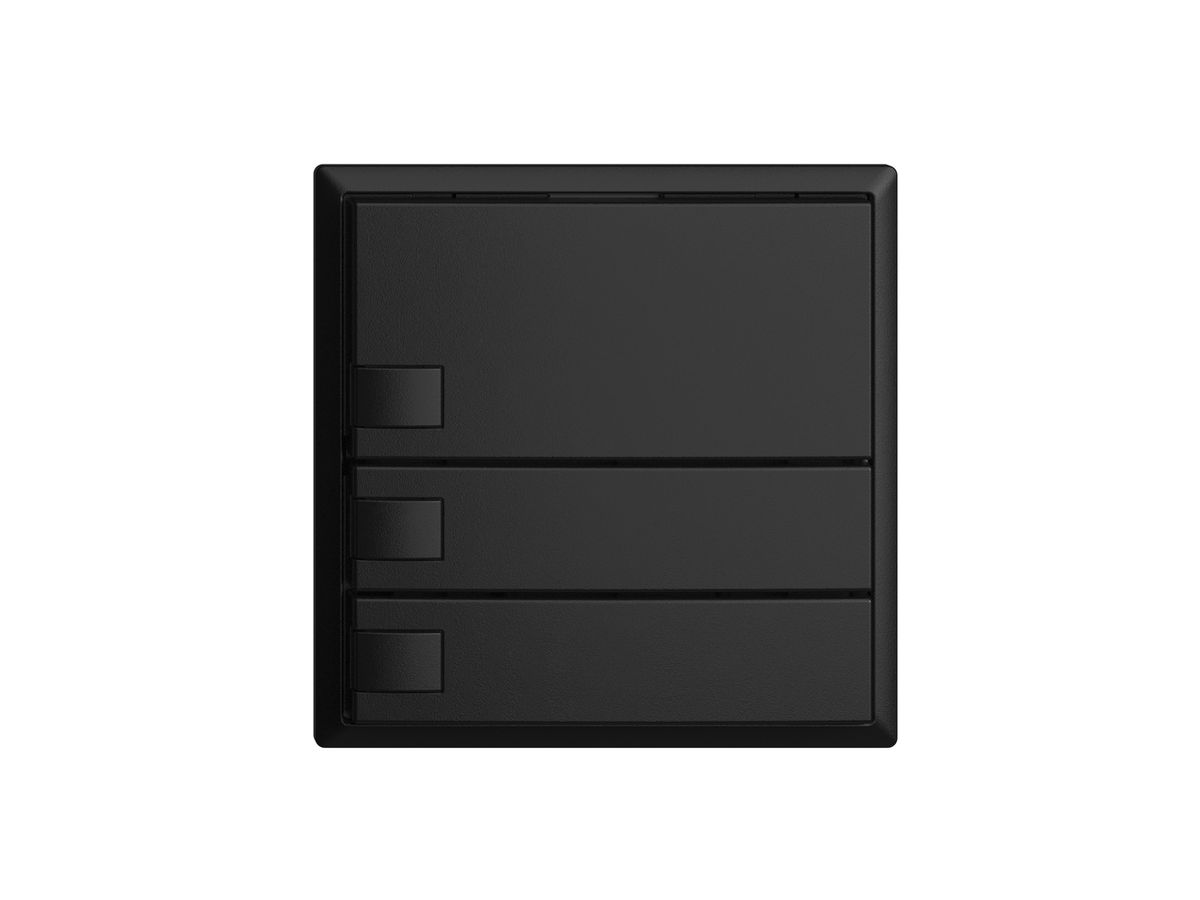 KNX-Taster RGB EDUE, 250mW, o.LED, 3×Taste, 1×Tastenb., sz