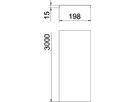 Deckel Bettermann rastbar für Gitterrinne 200×3000, Stahl, FT