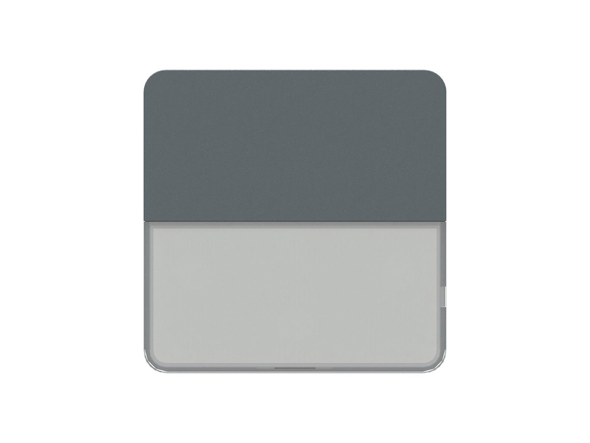 Frontplatte priamos Sonnerie mit Beschriftungsfeld 60×60mm anthrazit