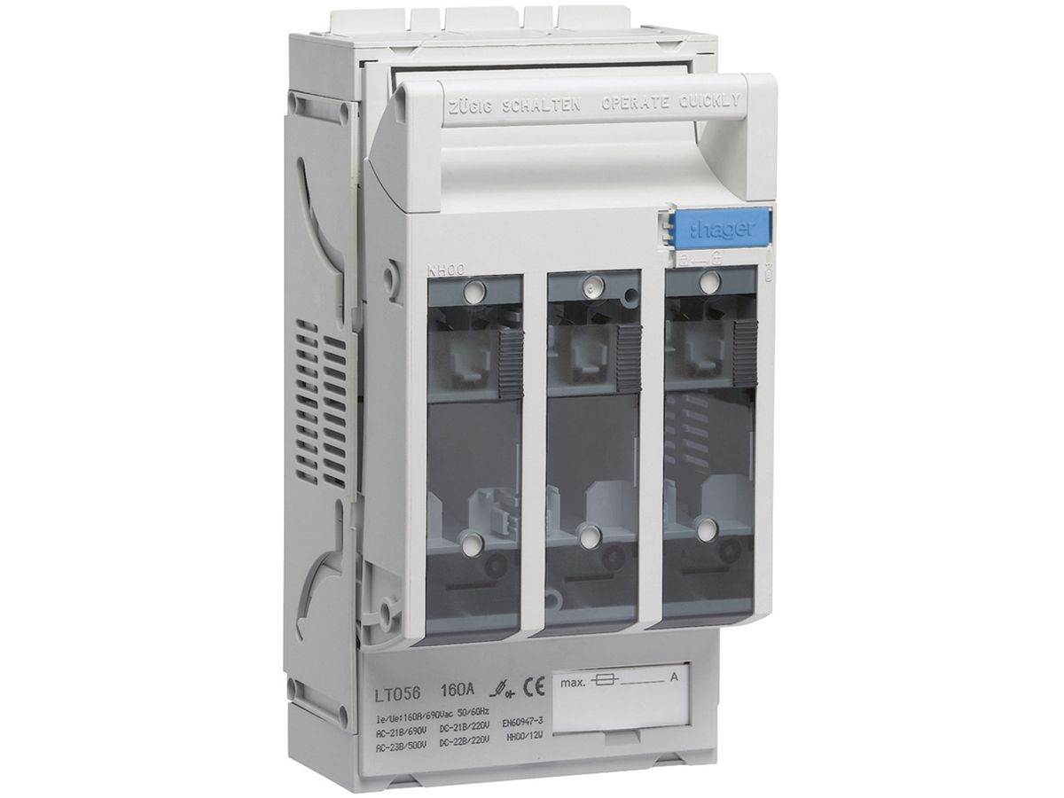 NH-Sicherungslasttrenner Hager NH00 LT056