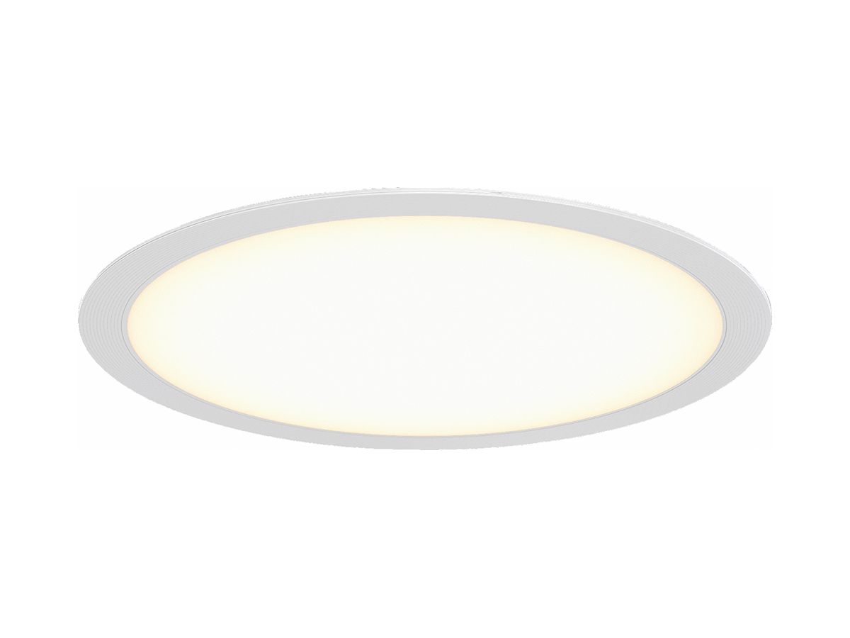 EB-LED-Deckenleuchte Philips Essential 15.4W 1817lm 930 DALI Ø400×82mm weiss