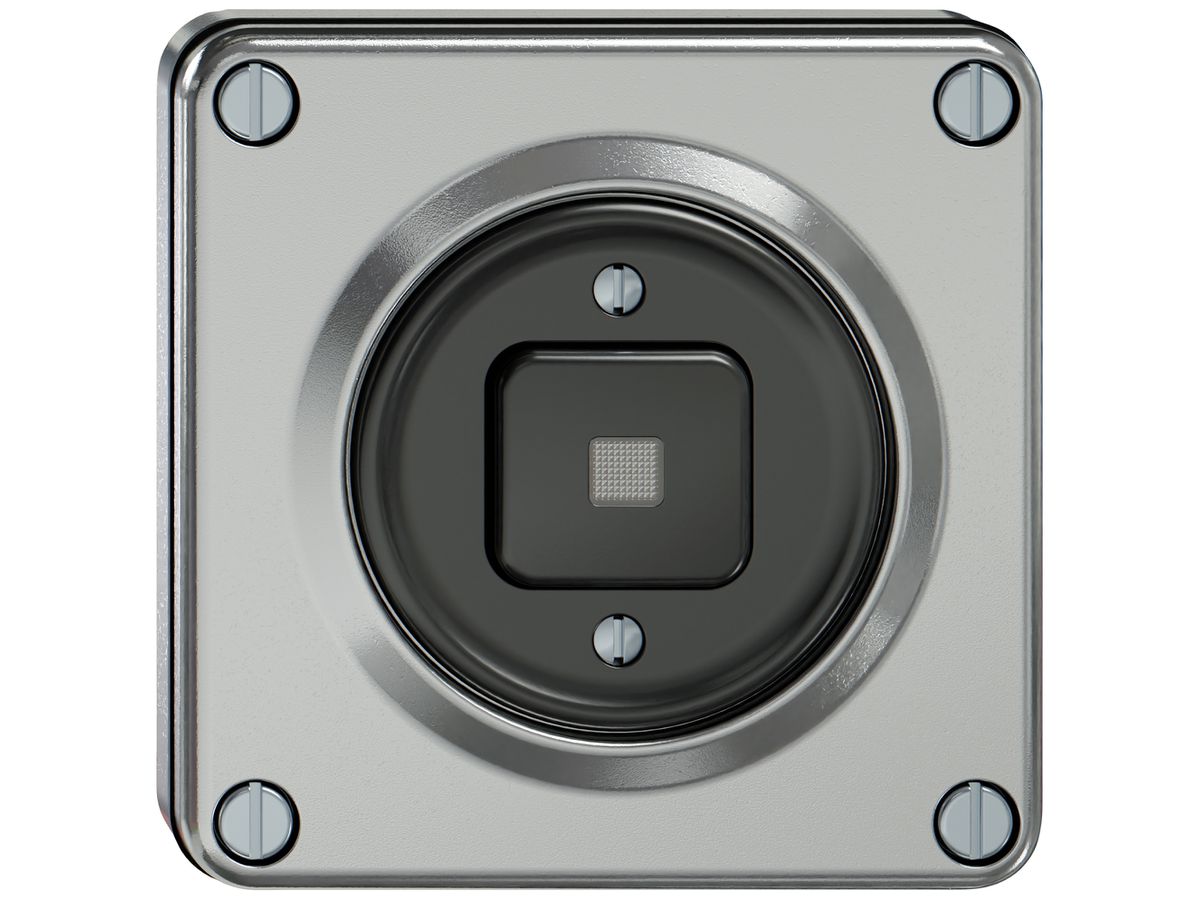 UP-Leuchtdruckschalter ELEMENT Schema 3/1L 16A 250V LED aluminium