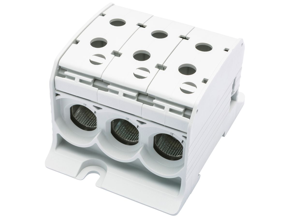 Verteilerblock Bals RKA 95 1P 200A 3×Eingang 3×Ausgang 10…95mm² grau