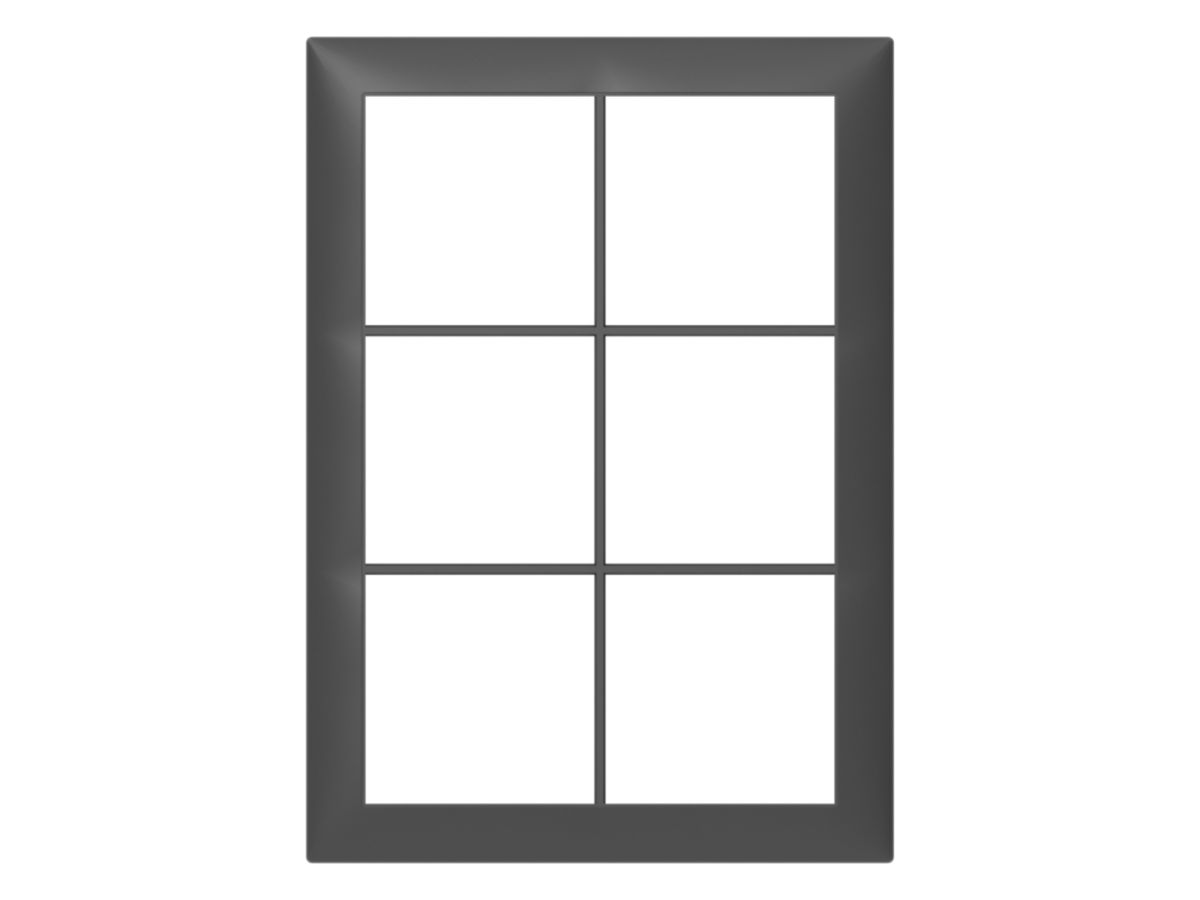Abdeckrahmen SIDUS 2×3 anthrazit