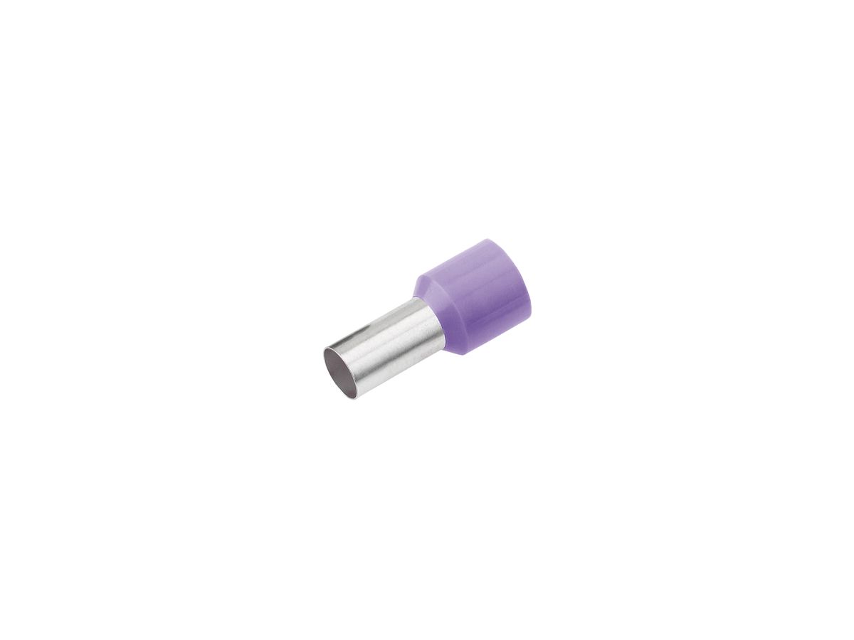 Aderendhülse Cimco 0.25mm² 8×12mm Kupfer PP violett