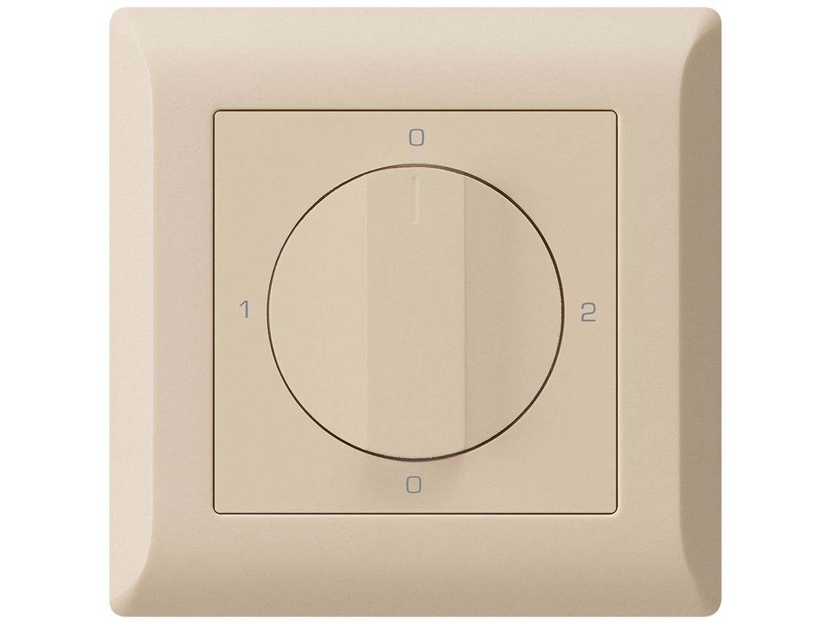 UP-Drehschalter kallysto.line 2/1L beige mit Drehgriff