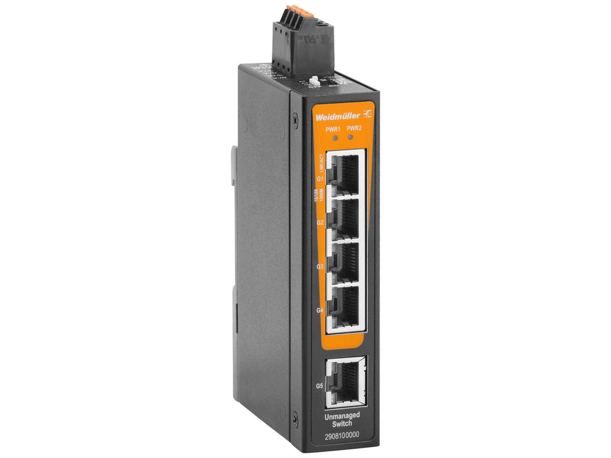 Switch Weidmüller IE-SW-BLB-05-5GT-C 5×RJ45 GbE unmanaged