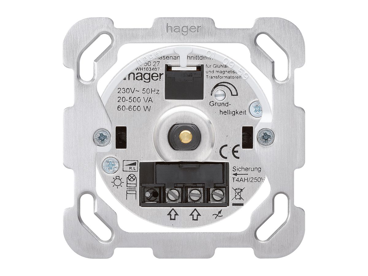 Einsatz zu Drehdimmer Hager Phasenanschnitt 20…500VA 60…600W