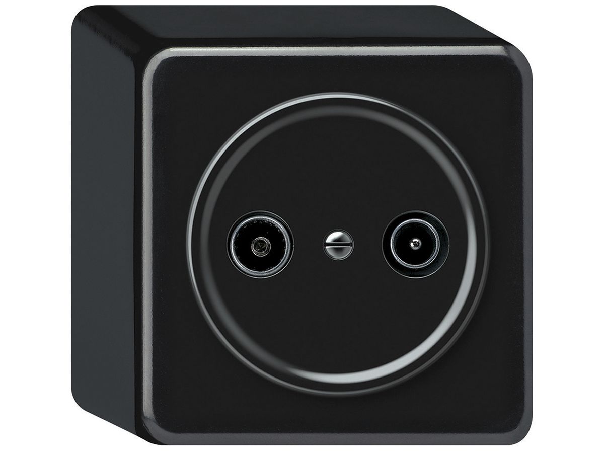 AP-Antennendose TV-R origin Stichdose 4dB schwarz