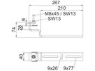 Befestigungsklammer Bettermann BFK V 200 A2 rost- und säurebeständiger Stahl