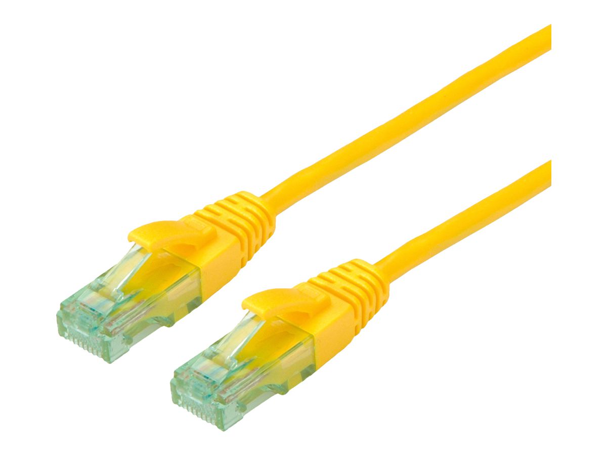 Patchkabel RJ45 ROLINE RM Kat.6A U/UTP AWG26 TPE gelb 10m