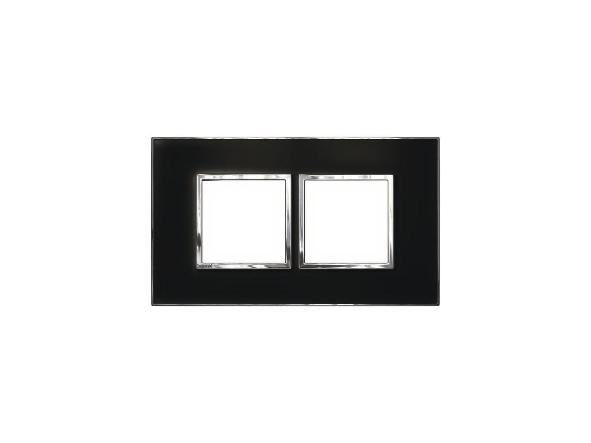 UP-Kopfzeile Legrand Arteor 1×2, horizontal, mirror black