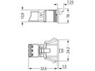 Stecker WAGO 3L 0.25…1.5mm² schwarz Codierung A 16A 250V Snap-In