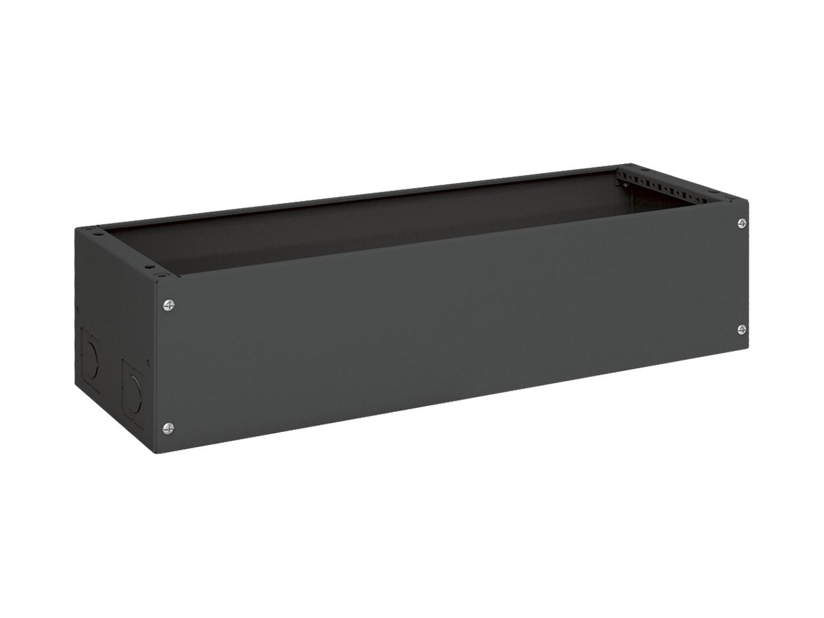 Sockel Hager univers 200×800×275mm für Schrank FR schwarz RAL 9005