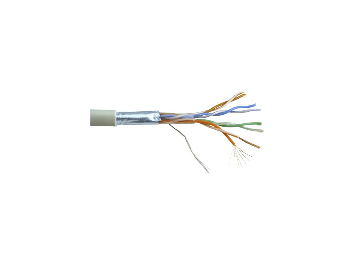 Datenkabel ROLINE Stranded Kat.5e F/UTP 4P AWG26 100MHz PVC grau 100m