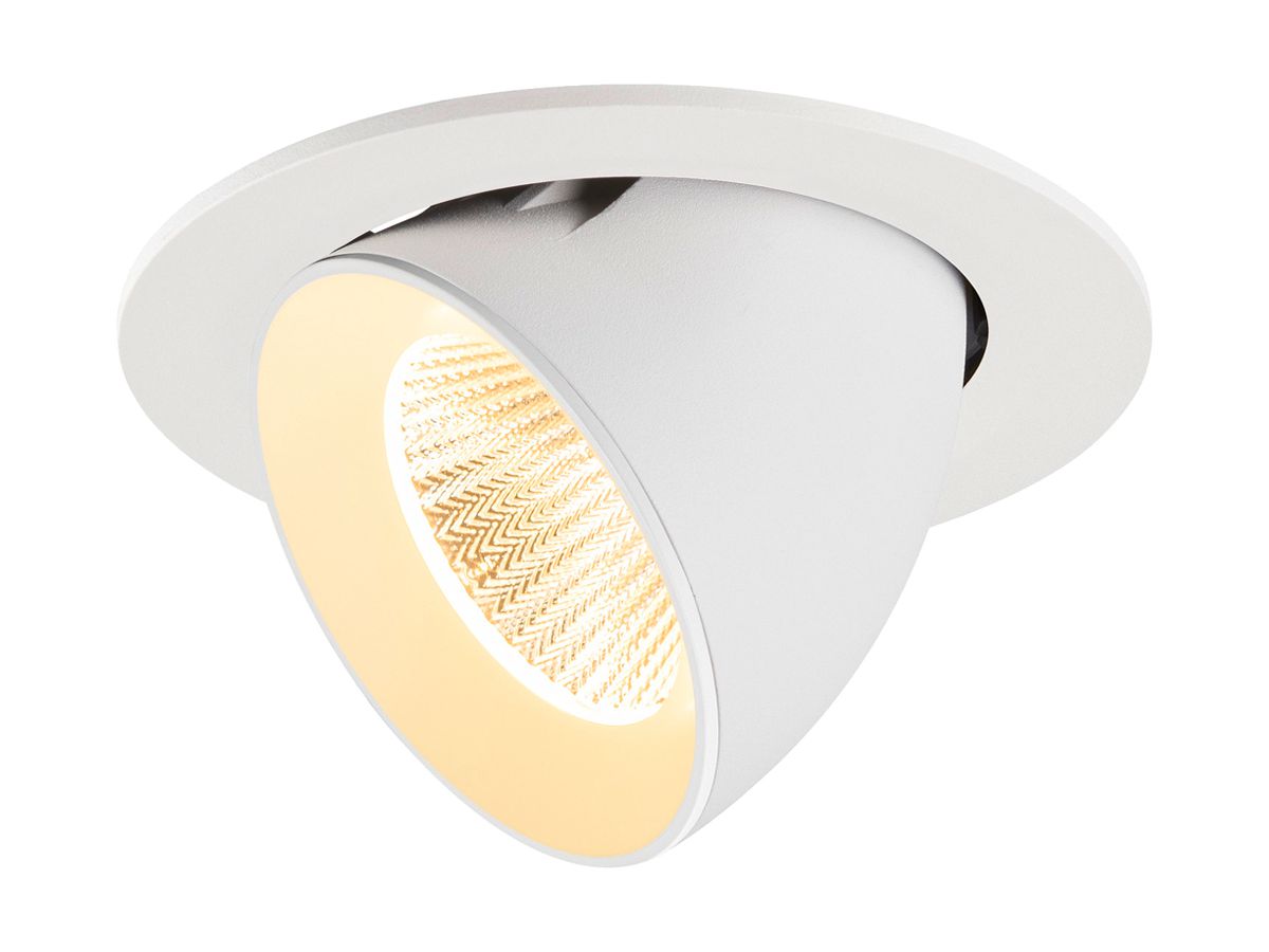 EB-LED-Spot SLV NUMINOS GIMBLE L 17W 2500lm 3000K MB DALI DIM Ø160×115mm ws