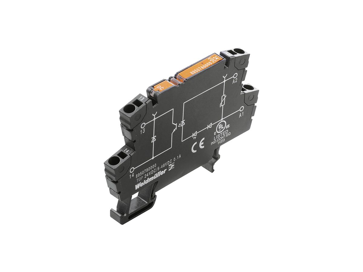 Halbleiterrelais WM TOP NO Triac 88…132VDC 0.1A/230VAC push-in
