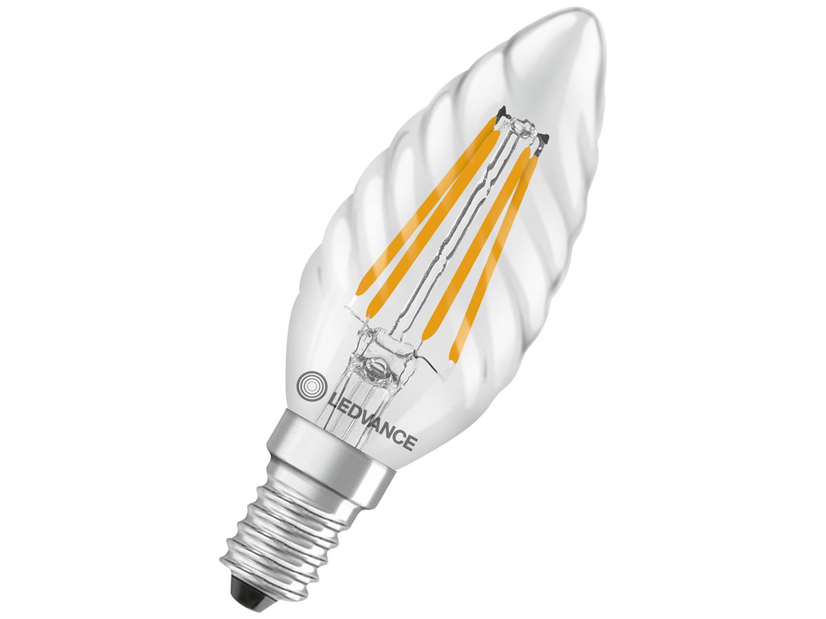 LED-Lampe LEDVANCE CLASSIC BW E14 3.4W 470lm 827 klar Ø35×100mm