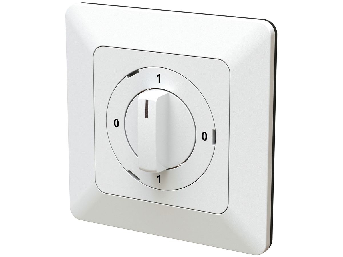 UP-Drehschalter MH priamos, Schema 0/3L, 0-1-0-1, weiss