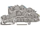 Inst.-Etagenklemme WAGO 2.5mm² N/L/PE grau