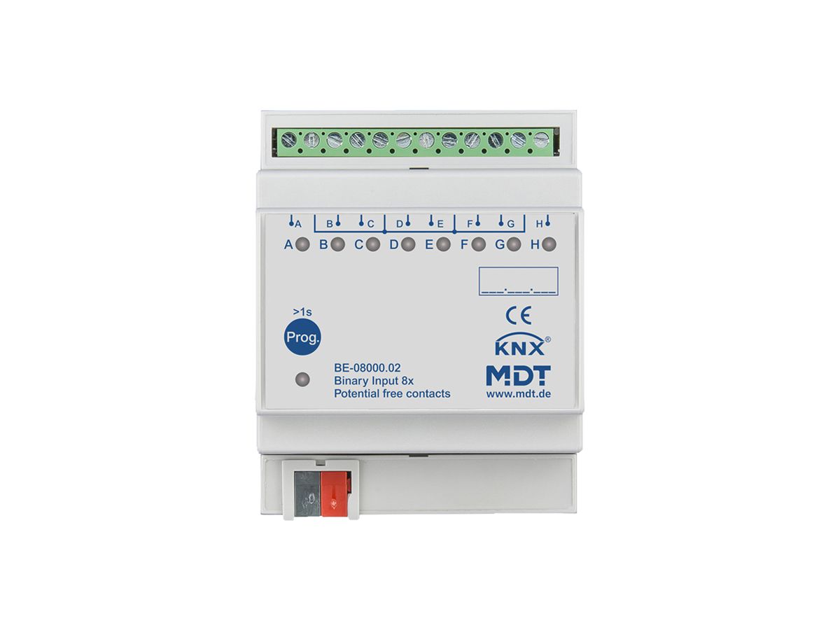REG-Binäreingang KNX MDT BE-08000.02 8-Kan 12V 4TE