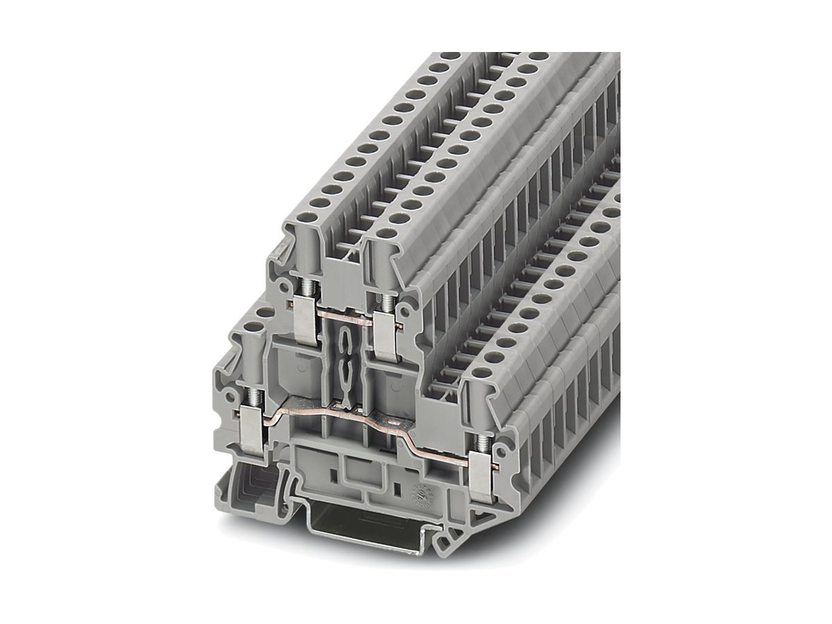 Doppelstock-Reihenklemme 0.14…6mm² grau AWG26…10
