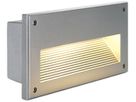 EB-Wandleuchte SLV BRICK DOWNUNDER, E14 40W IP44 silbergrau