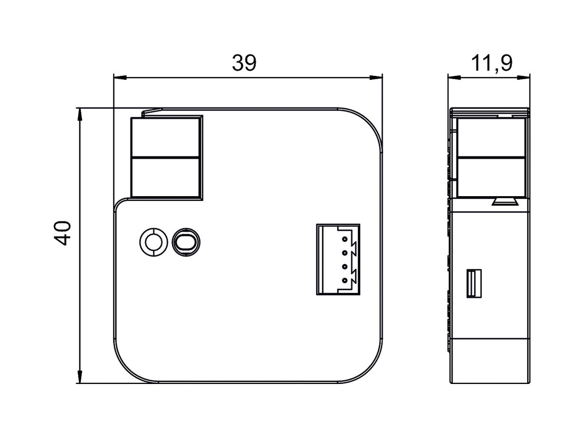 UP-KNX-Gateway Theben LUXORliving AC IR1