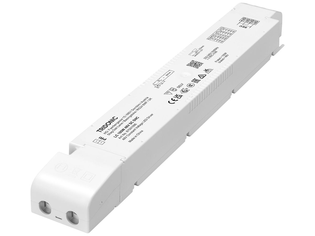 LED-Betriebsgerät Tridonic LC 30…100W 48V 170…476mA 295×43×30mm